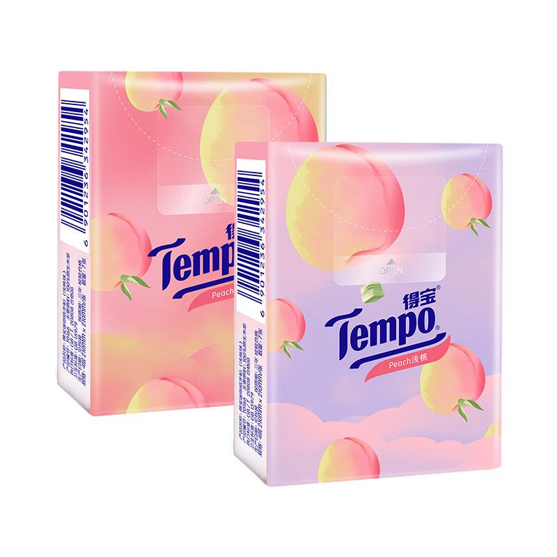 Tempo Mini Gesichts-Taschentücher, Pfirsichduft