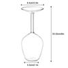 Creative Upside Down Wine Glass 400ML Long Stem Red Wine Cup with Fun Inverted Design Unique Christmas Gift for Wine Lovers