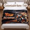 Fantasy Magic Theme Soft Blanket Personalized Custom Name Text Print Warm Blanket Home Sofa Bedroom Decor
