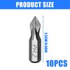 Pack Of 10 Antislip Impact Resistant 25mm Magnetic Screwdriver Bit For Wood Enhances Durability And Precise Home Repairs
