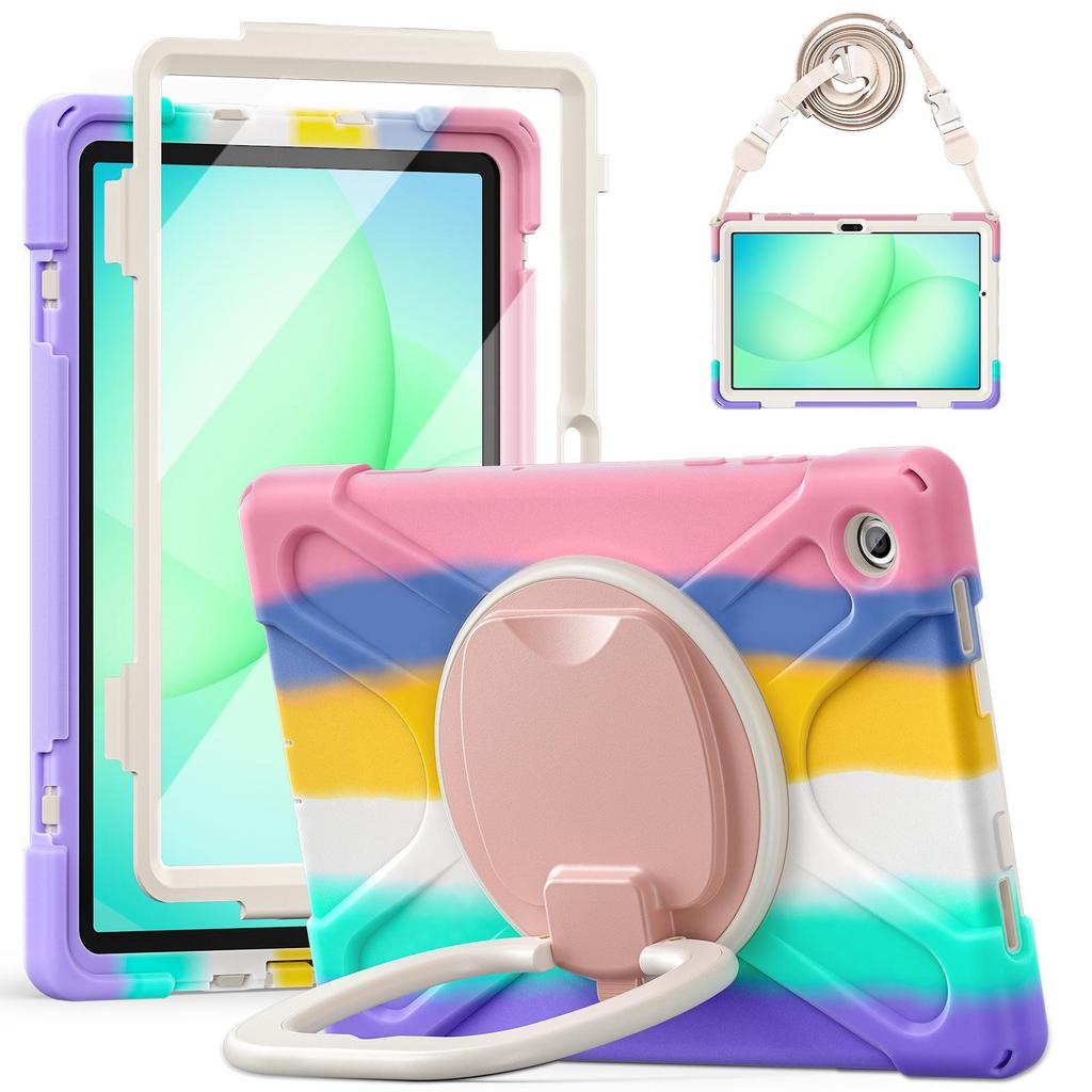 Samsung A11 Plus/X230 Tablet Protective Case with Silicone PC Stand, 8.7" Shell