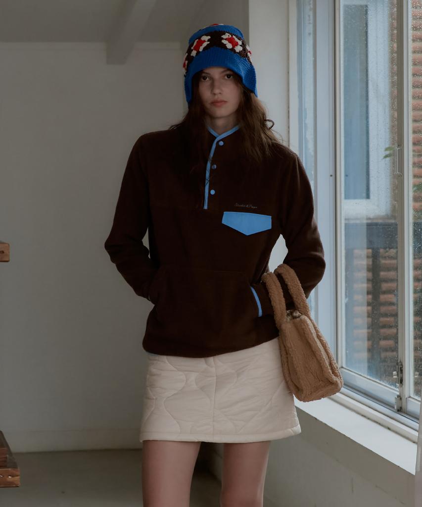 Seutyudioaenpaleukeu Crochet Bucket Hat_Blue