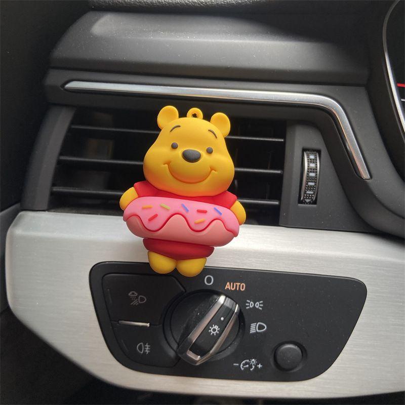 New Kawaii Winnie The Pooh Air Freshener Air Outlet Decoration Fashionable Car Air Conditioner Aromatherapy Car Decoration