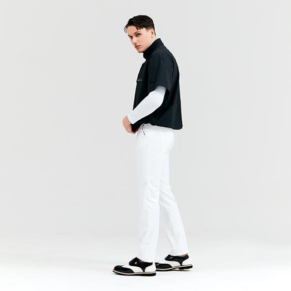 HENRY STUART Men'S Side Band Basic Pants White