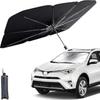 Helloleiboo Car Windshield Sun Shade UV Rays And Heat Sun Visor Protector Foldable Reflector Windshields Umbrella