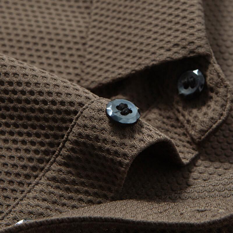Hodo Men's Honeycomb Texture Polo Shirt