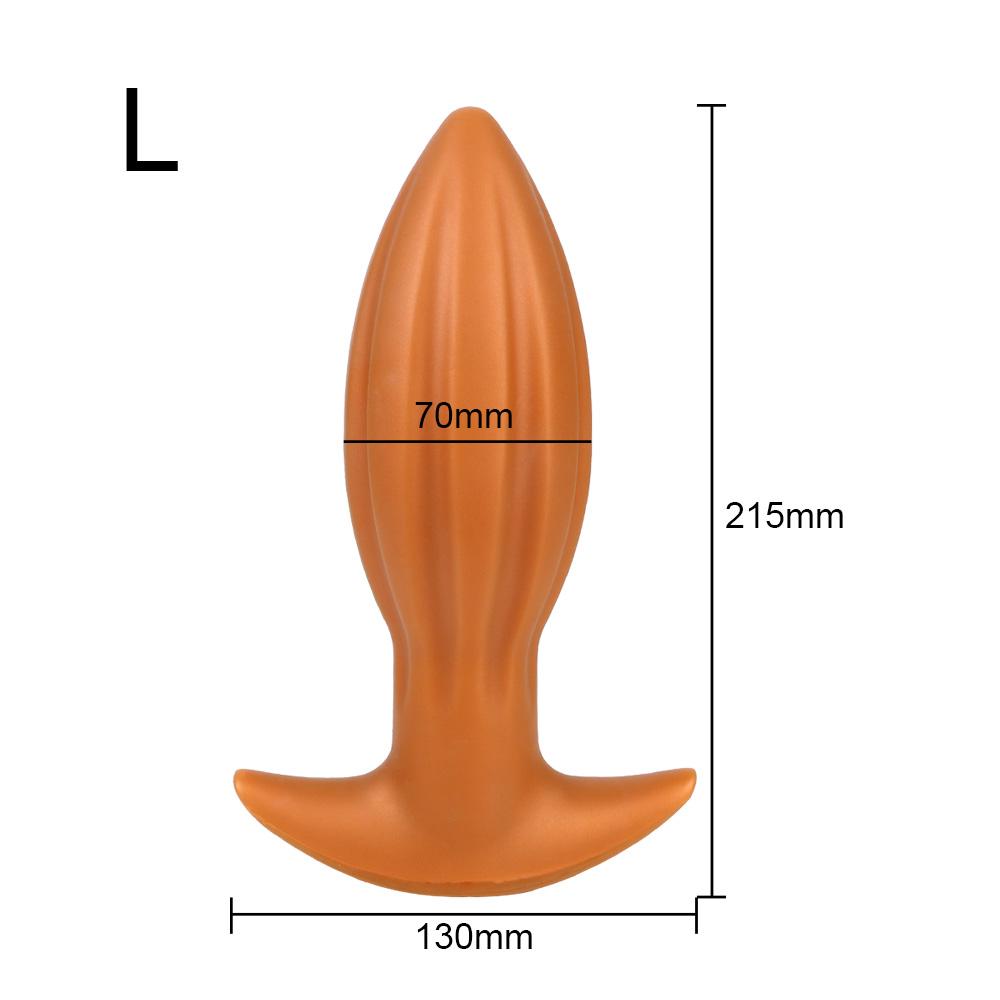 Plug anal mare Jocuri pentru adulți Dildo uriaș Jucării SM Masaj de prostată Expansor anus Plug din silicon moale Jucării sexuale pentru bărbați, femei