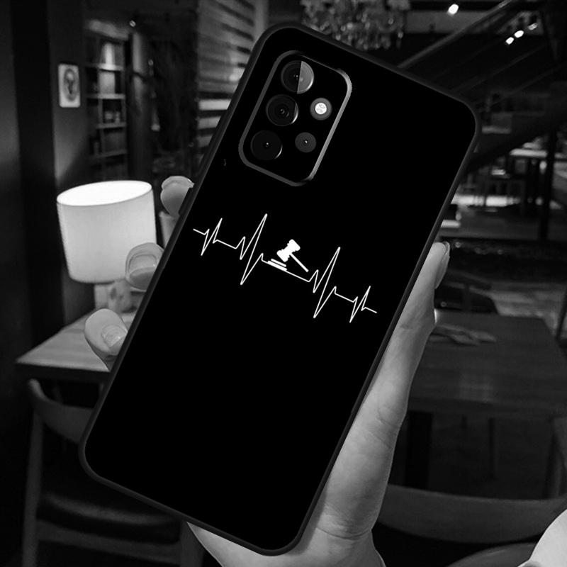 Jurastudent Anwalt Richter Fall Für Samsung Galaxy A54 A34 A14 A51 A71 A50 A70 A12 A22 A32 A52 A53 A33 A13 Rückabdeckung
