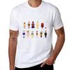 Weihnachtsgeister Pixel Art T-Shirt Übergröße Einfarbiges T-Shirt
