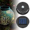 Couvercle de Lampe Solaire Étanche Motif Creux Abat-jour Solaire Pour Lampes Suspendues d'Extérieur