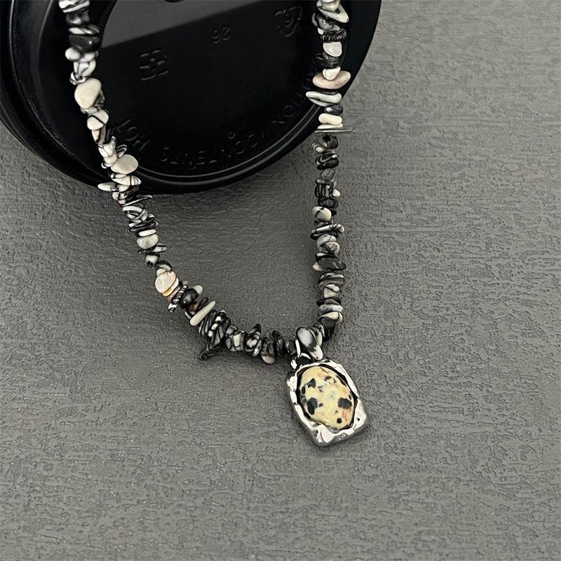 

Нишевый стиль Асимметричный Подходящий ко всему Супер горячий Женская мода Гравий Beach wind gravel necklace (41cm +6cm)