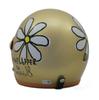 SUNUP Motorcycle Helmet Jet Type FLOWER Champagne Gold FREE SL-001 Size LADY'S (57-58cm) (Champagne Gold)