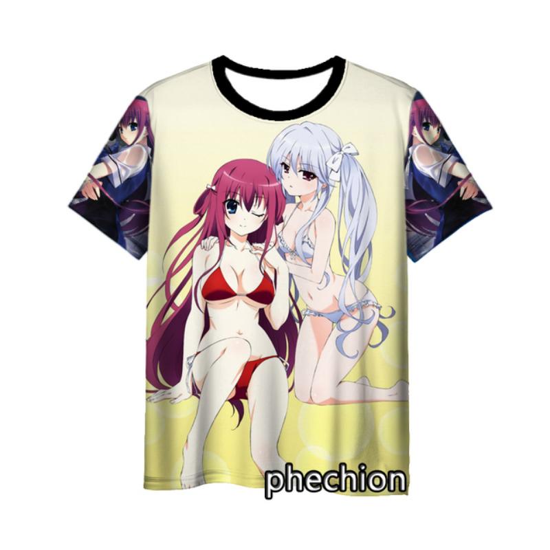 Phechion New Fashion Men/Women The Eden of Grisaia 3D Printed Short Sleeve Casual T Shirt Sporting Hip Hop Summer Tops L253