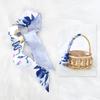 Sommer Luxus Design Damen Seidenband Schal Handtaschengriff Wickelband Tasche Band Schal Damen Mädchen Kopf Haar Handgelenk Band Schal