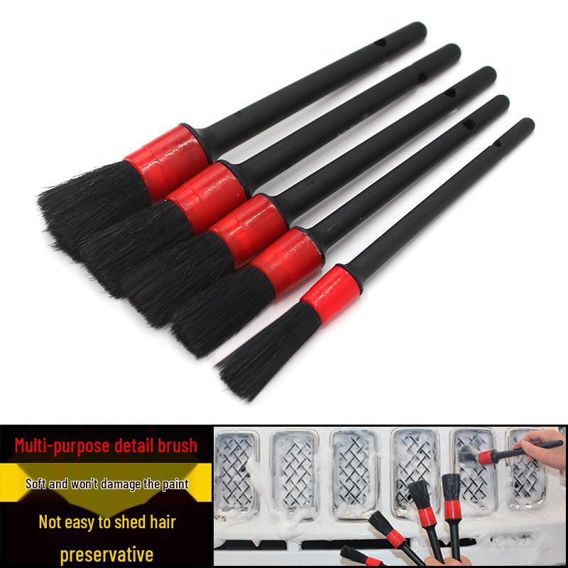 Car Detailing Brush - Small Brush for Air Vents, Gaps, and Edges