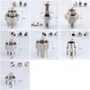 201/304 Stainless Steel 1/2", 3/4" BSP Threaded Plumbing Fittings (Reducing Elbow, Tee, Coupler, Butt Joint) - 1/2" BSP Male-Fem