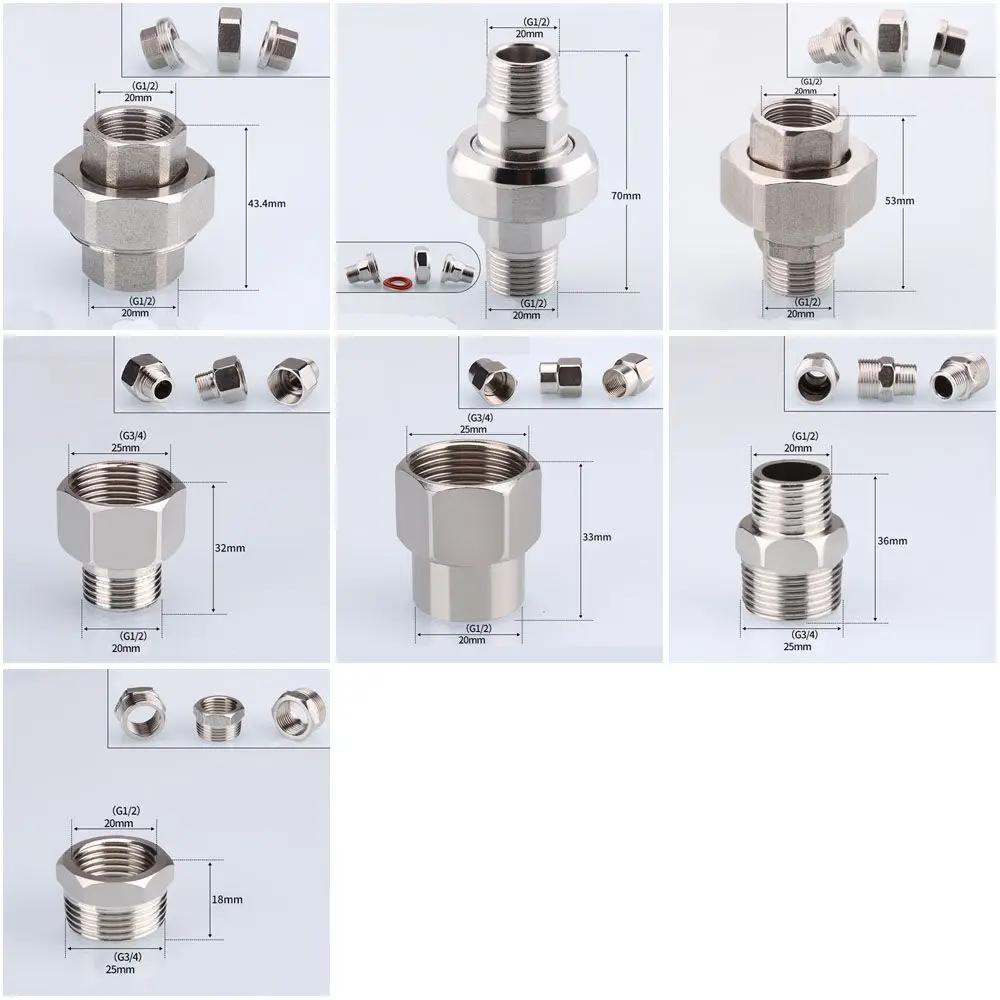 201/304 Stainless Steel 1/2", 3/4" BSP Threaded Plumbing Fittings (Reducing Elbow, Tee, Coupler, Butt Joint) - 1/2" BSP Male-Fem