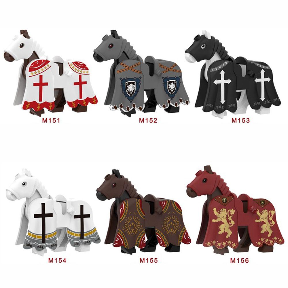 Middeleeuws Oorlogspaard Cavalerie Soldaat Bouwstenen Set Oude Militaire Bakstenen Actiefiguren Leger Speelgoed Educatief Cadeau