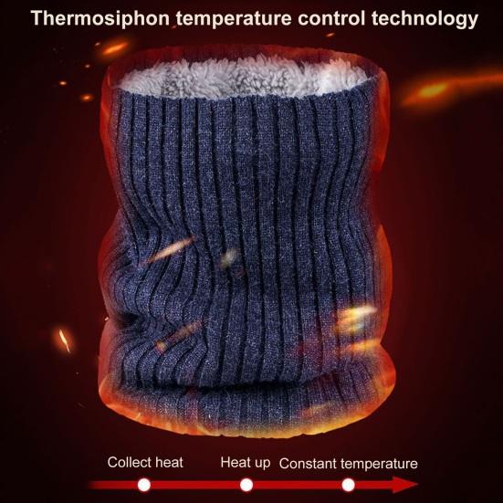 Unsiex Cycling Neck Wrap Thick Soft Plush Elastic Regular Fit Warm Windproof Cold Resistant Color Color Outdoor Skiing Skating Neck Warmer