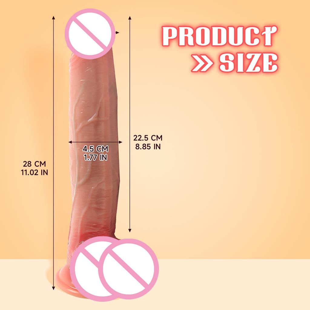 Super Duże Realistyczne Dildo Silikonowa Warstwa Penis z Przyssawką Dorosłe Seksowne Zabawki dla Kobiety Mężczyzny Masaż Stymulator Waginy Analny