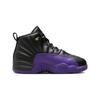 Air Jordan 12 Retro PS Field Purple Kids Sneakers Black Metallic-Gold Taxi 151186-057