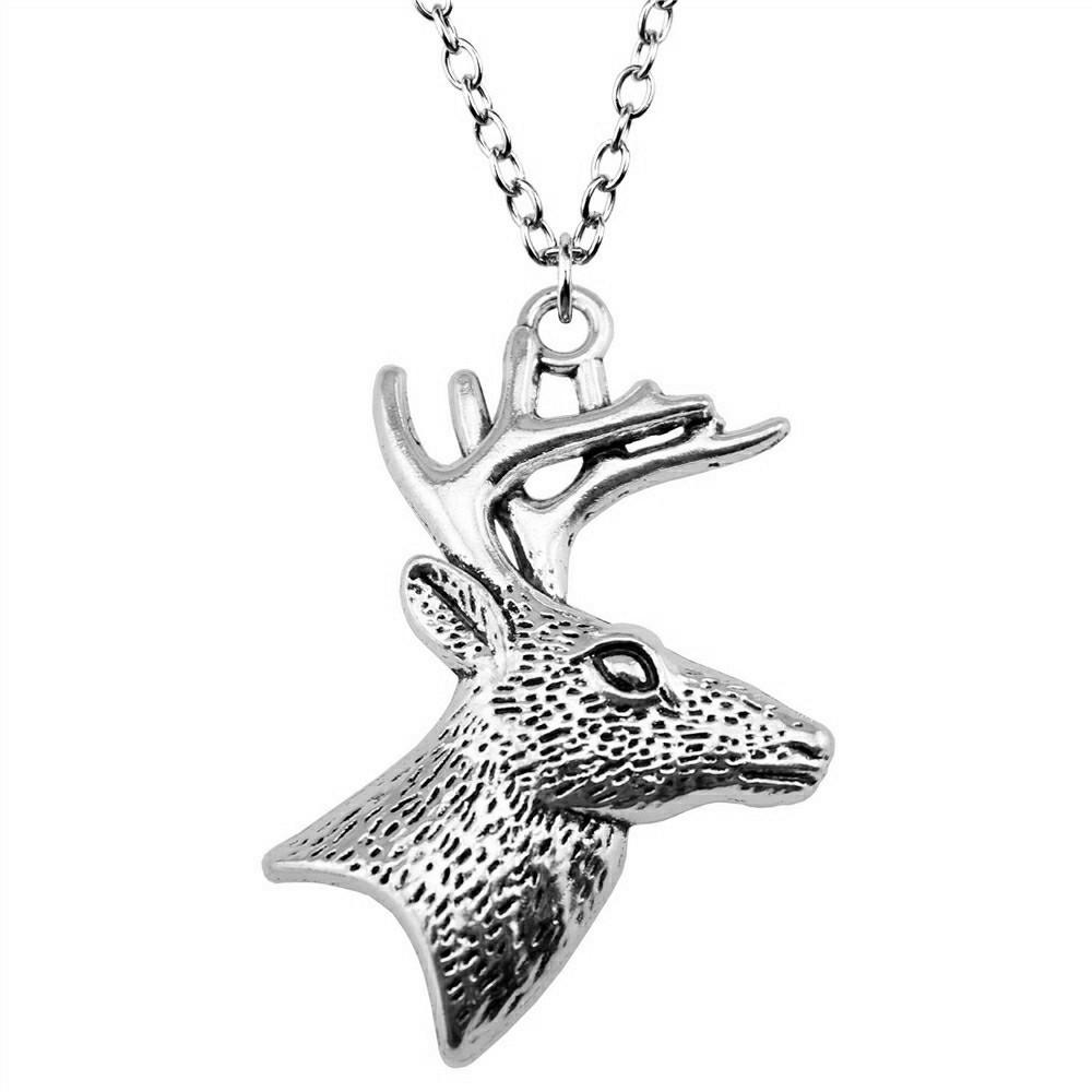 Horse Head Pendant Necklace Equestrian Cowboy Western Style Jewelry 45cm or 70cm long chain