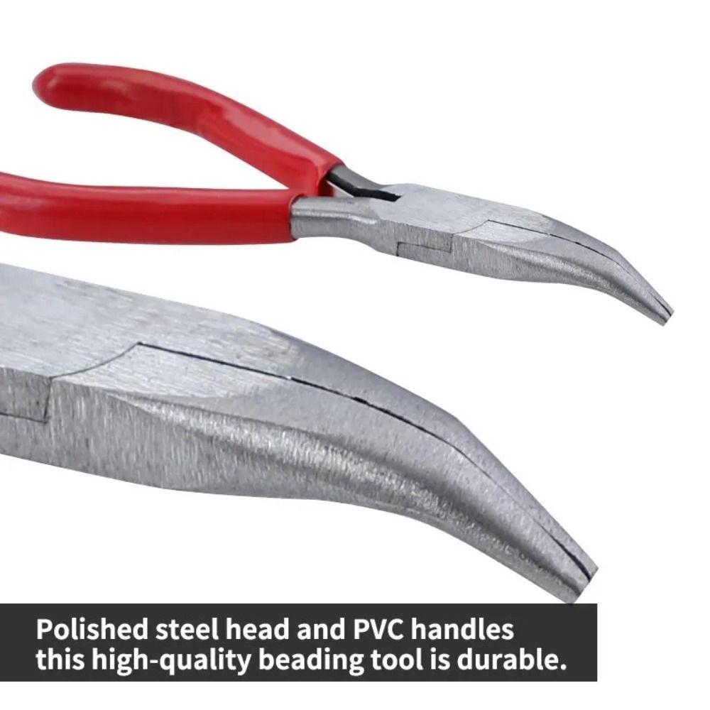 Ring Looping Wire Looper Flat Nose Pliers Jewelry Bending Beading Pliers  Polishing  Handmade