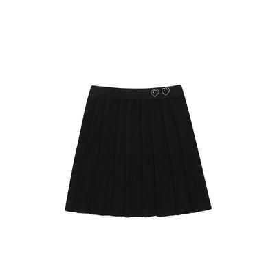 Balbi Love Embroidery Knit Pleated Skirt