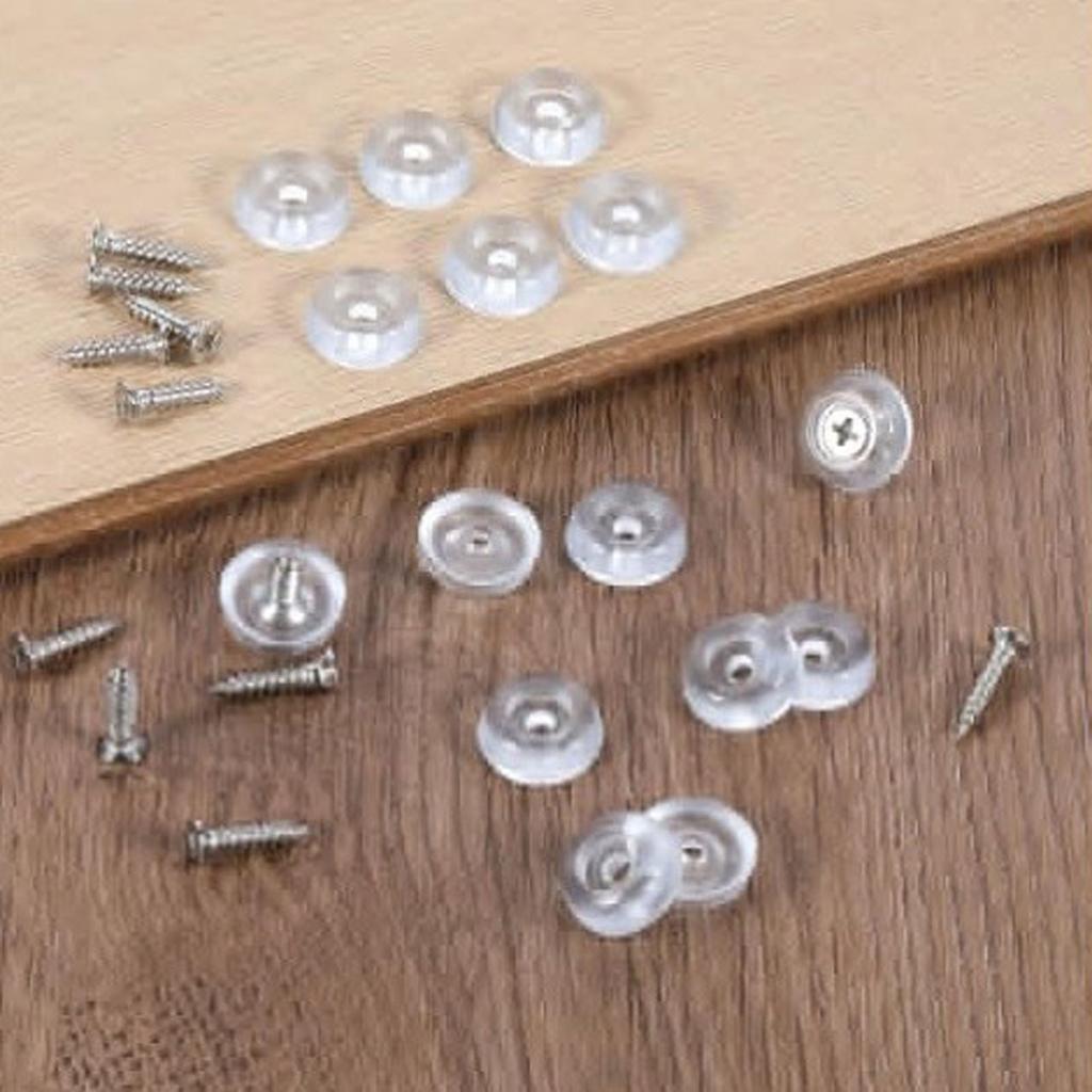 Rubber Foot Pads for Cabinets, Tables & Chairs, Silent - Wear-Resistant Leg Pads, Protective Furniture Pads for Stools & Home Use