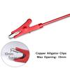 Cleqee Alligator Clip Cable Test Leads Crocodile Clip Jumper Wires (10-pack), Double-Ended (10 Colors/1M)