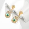 Europe and the United States INS popular e-commerce goods holiday style starfish coconut tree hollow earrings