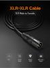 CABLETIME Microphone Cable, XLR Cable, Canon Cable, Male to Female, XLR Balanced Connection, Compatible with AV Amplifiers, Speakers, and Other Record