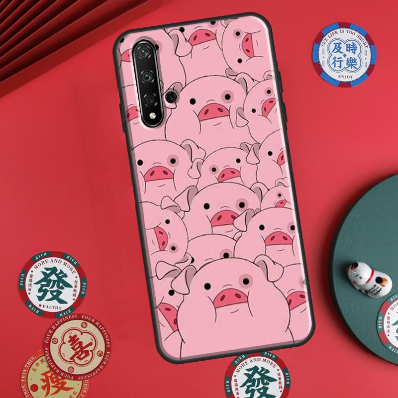 Cartoon Pig For Huawei P60 Pro P30 P40 Lite Nova 7i 8i 11i 12i 12s 10 9 SE Y90 Y60 Y70 Y72 Y61 Y91 Case