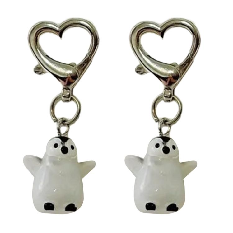 Универсальный 3D Брелок-подвеска Пингвины Прочная Смоляная Декорация Модный Аксессуар для Пар и Подарков Детям 1