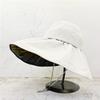 Vinyl Empty Top Sun Hat Women's Summer Sun Protection Hat UV Protection Face Bucket Hat Sun Protection Hat Foldable Adjustment