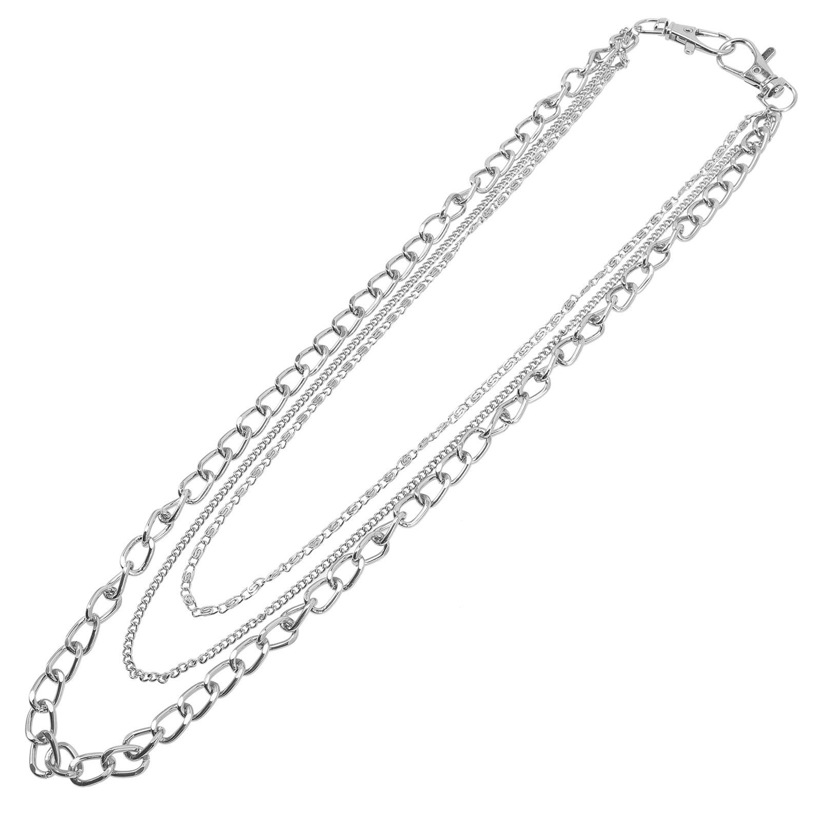 2Pcs Metal Pant Chains Unisex Punk Style Cool Pants Accessory Chain for Jeans Wallet Pocket Watch Chain Pants Supply золотистый