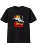 Retro 80s Pickup Truck Graphic Design100 Cotton Summer Casual Oneck Short Sleeve Printed Mens Tshirt