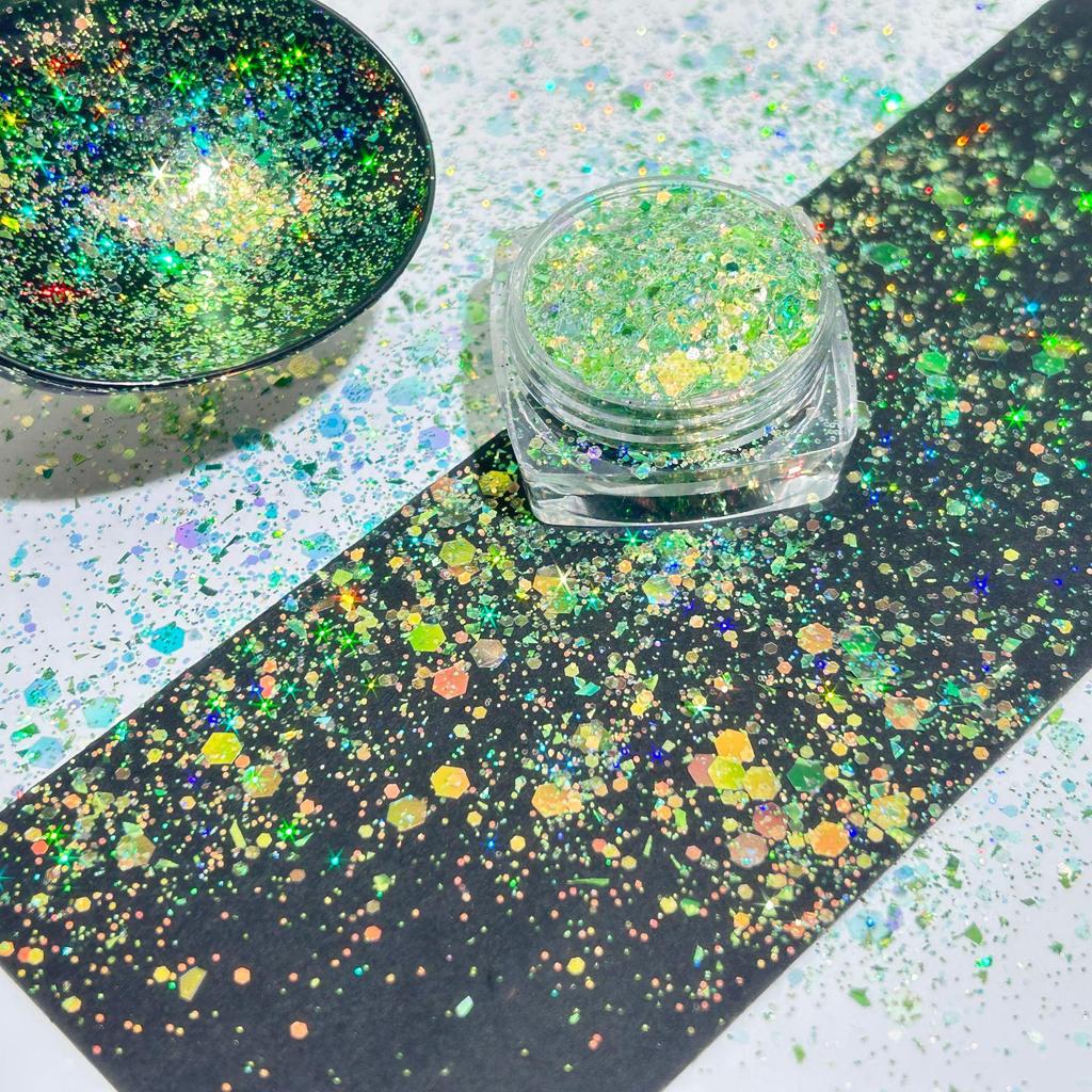 Fairy Eye Laser Nail Art Glitter Sequins for DIY Resin Crafts