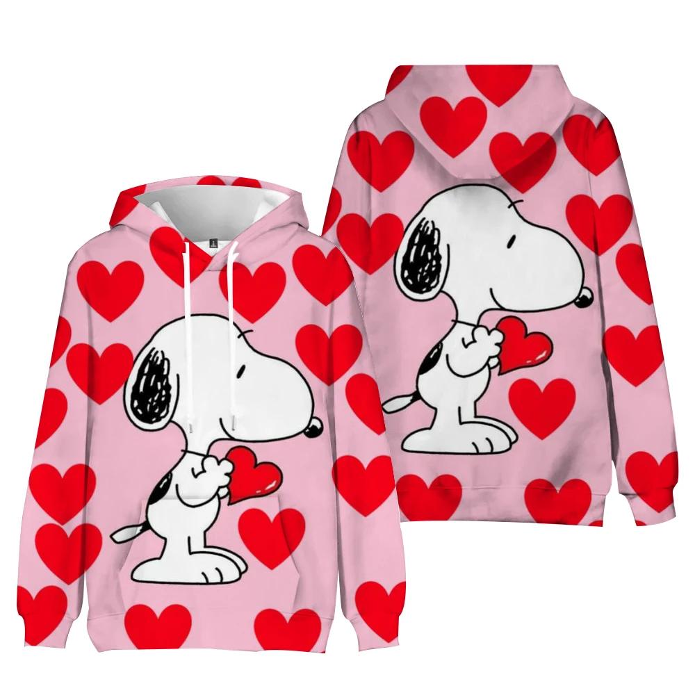 Snoopy cartoon women's sweatshirt, fashionable streetwear hoodie gift, Snoopy cartoon streetwear sweatshirt hoodie