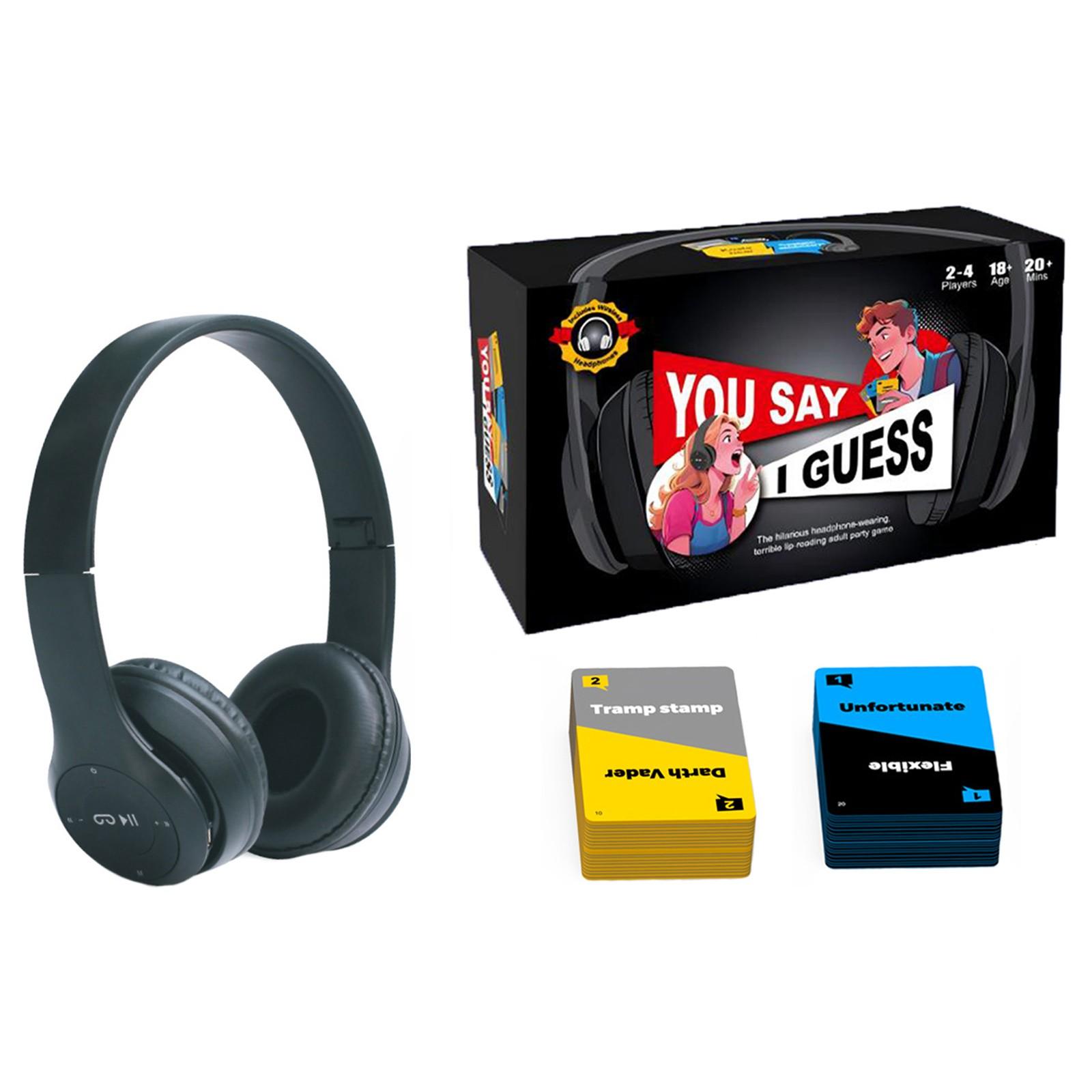 

Наушники Вечеринка Настольная игра Карточки Задания Карточки Заданий Интерактивная игра для родителей и детей Игра с наушниками One Size