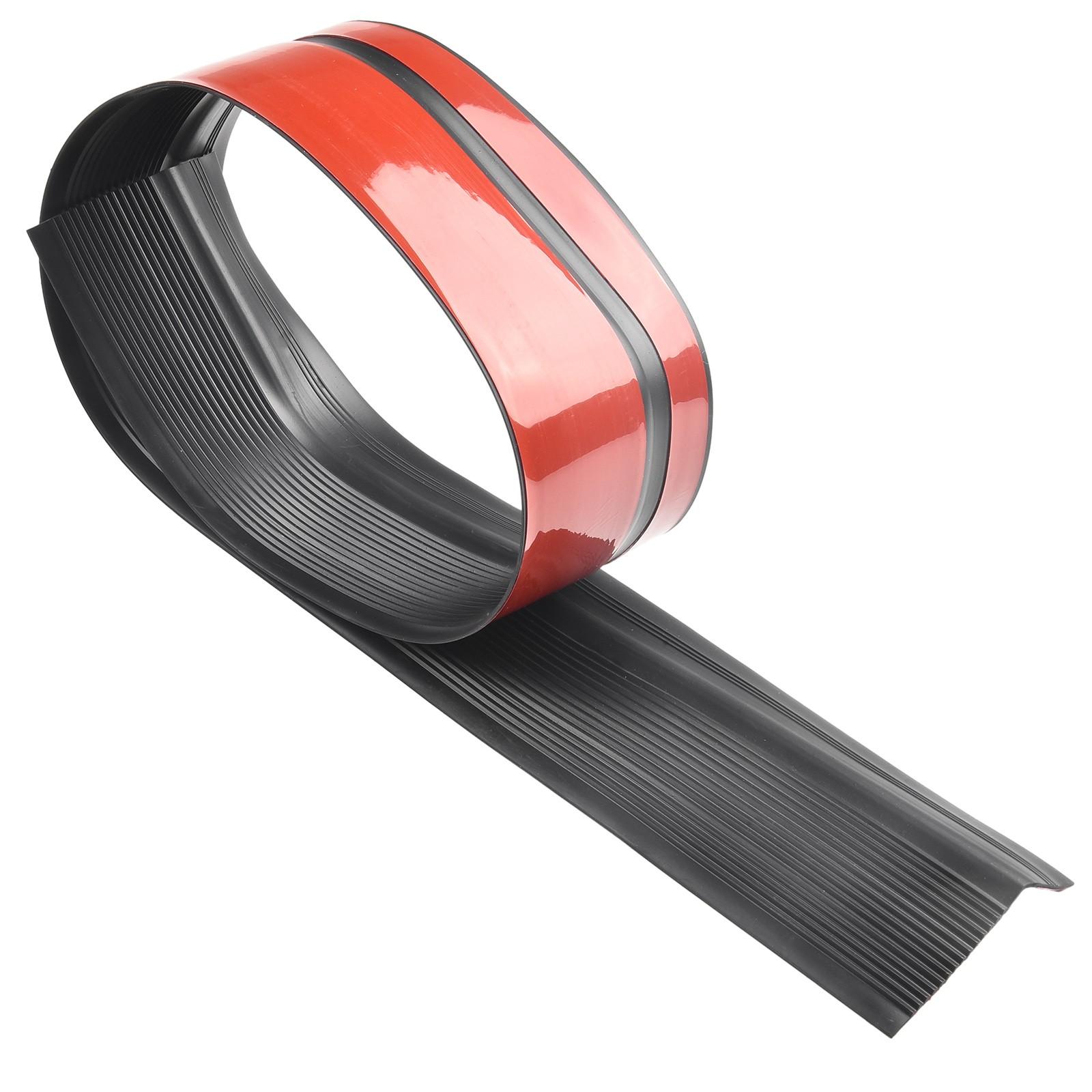 Brown/Black/Grey Stair Edge Protector Stair Edge Trim Non-Slip PVC Black