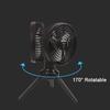 Camping Fans for Tents 10400mAh USB Rechargeable Battery Operated Fans with LED Lantern Folding Tripod Cordless Portable Fan