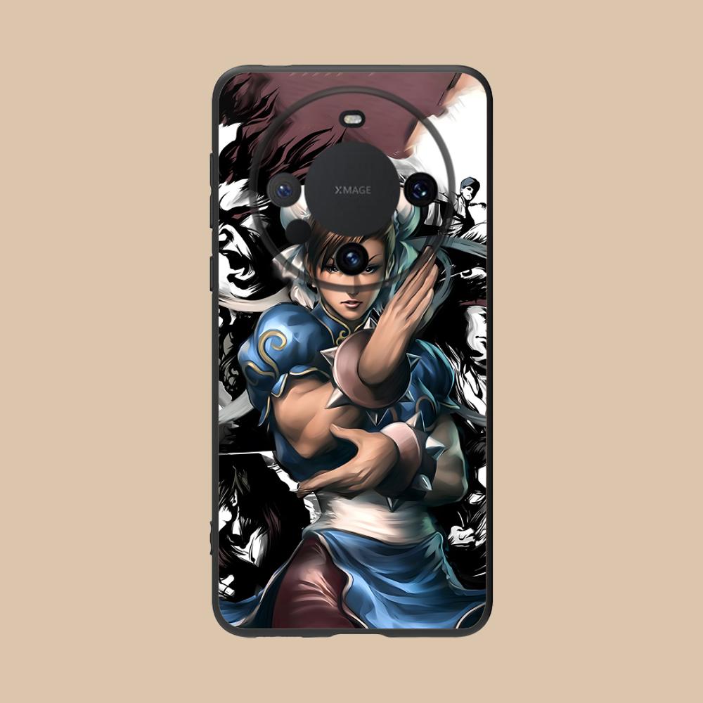 Street Fighter Chunli Phone Case for Huawei Mate 60 50 40 30 20 10 Pro Plus Lite E 5G Colorful Printing Cover Cover Luxury