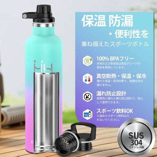 KollyKolla 500ml Stainless Steel Water Bottle, Direct Drinking, Seamless Design, Large Capacity, Easy to Clean, Suitable for Bicycles, Carbonated Wate