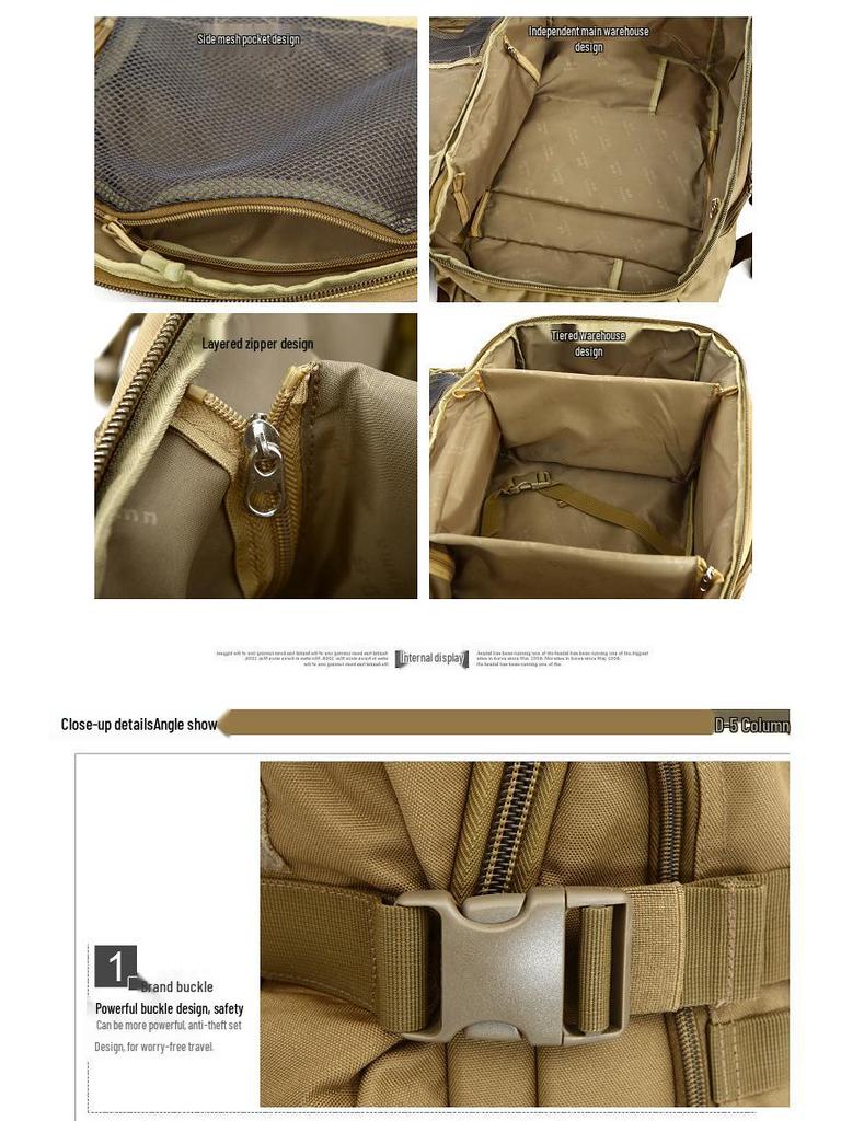 Diwu Zongdui Outdoor Backpack Handbag for Mountaineering, Travel, and Single Shoulder Use