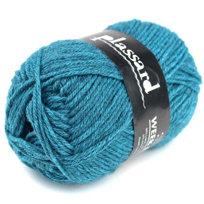 Knitting Wool Week End 3186 Mottled Duck Blue 50% Wool