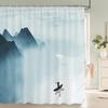 Ink Painting landscape 180x180cm Shower Curtains Waterproof Polyester Chinese style Flower Birds Bathroom Curtain With Hooks