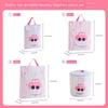 Cute Cartoon Pink Car Blue Puppy Laundry Bag Anti-deformation Storage Bag Protective Washing Bag with Handle Breathable