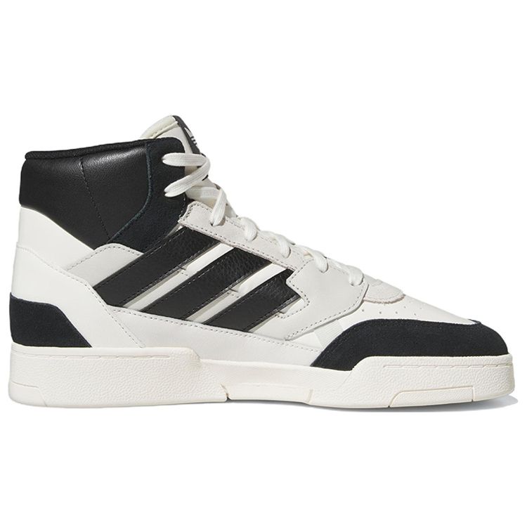Adidas Originals Drop Step Se Leather Casual High-Top Skate Shoes Unisex Sneakers White Black GZ2571