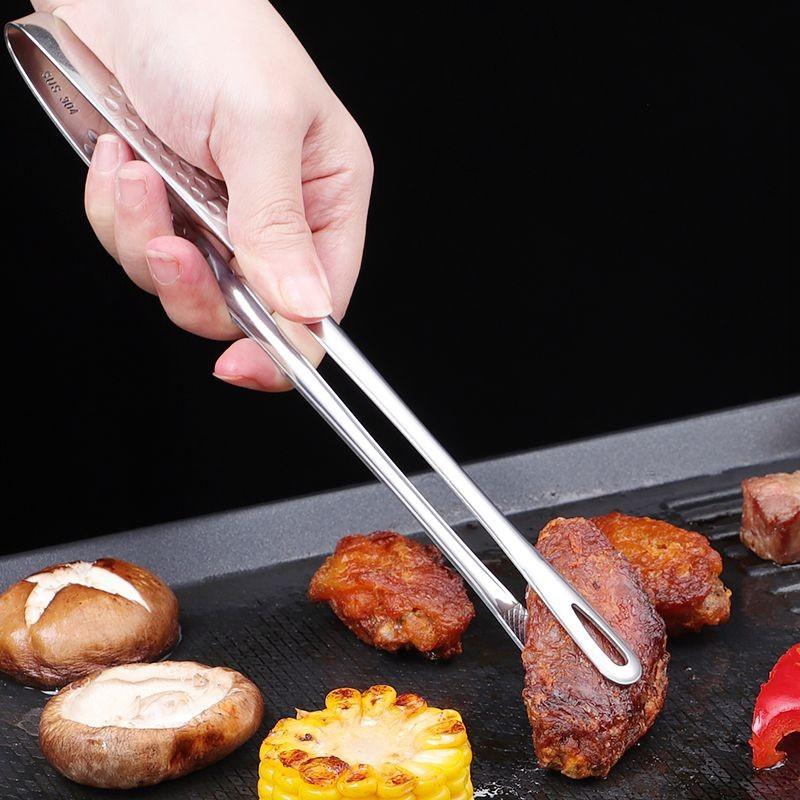 Pinze per Barbecue in Acciaio Inossidabile 304 Clip per Alimenti ad Alta Resistenza per Grigliare Bistecche e Uso in Cucina